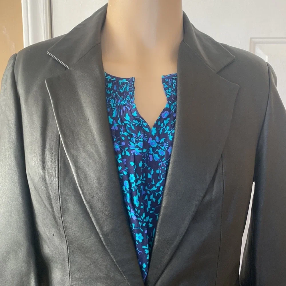 Denim & co leather jacket